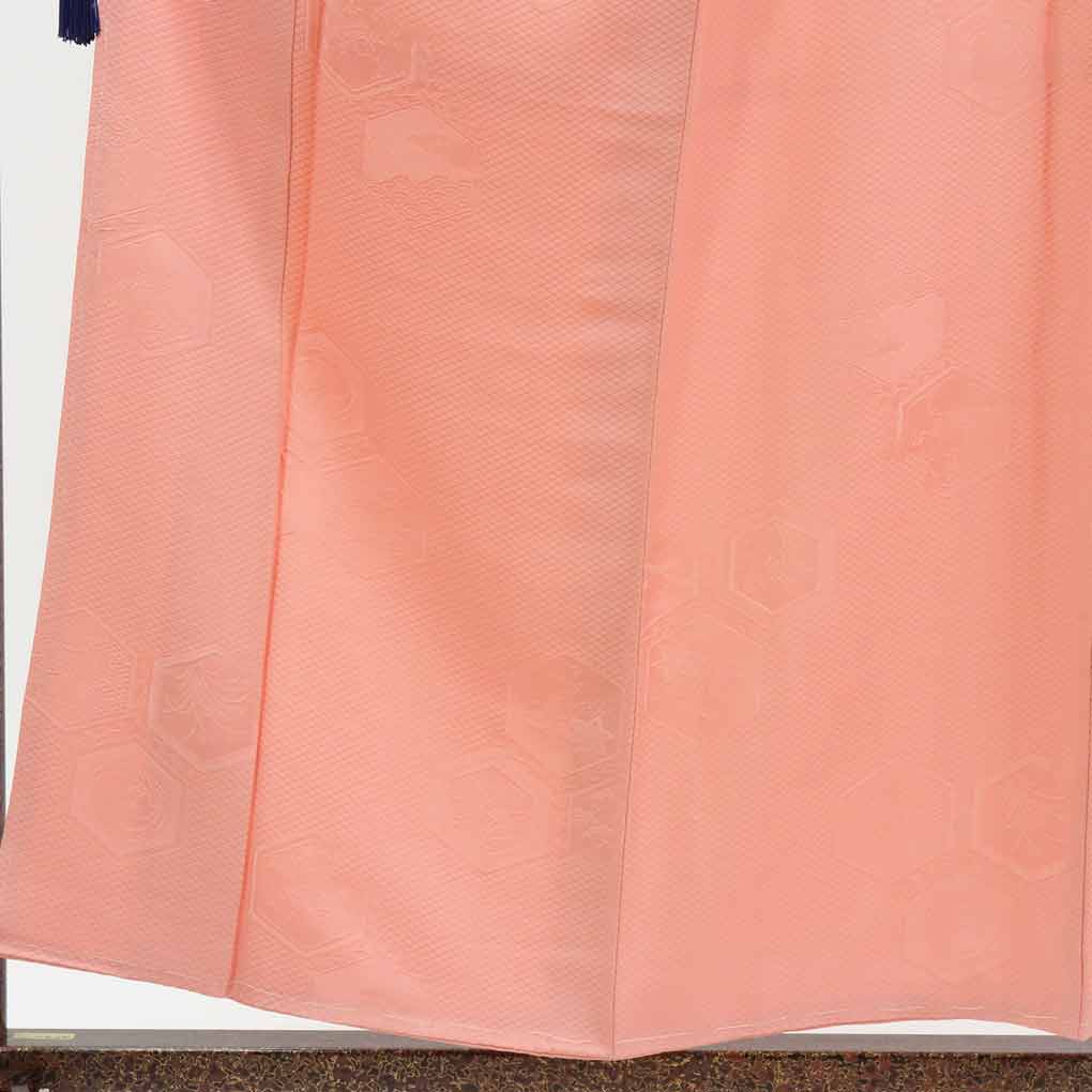 【在庫処分】リサイクル着物 色無地正絹ピンク地袷色無地未使用品レディース【裄Sサイズ】【ランクS】