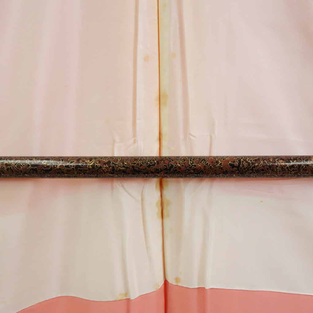 【在庫処分】リサイクル着物 色無地正絹ピンク地袷色無地未使用品レディース【裄Sサイズ】【ランクS】