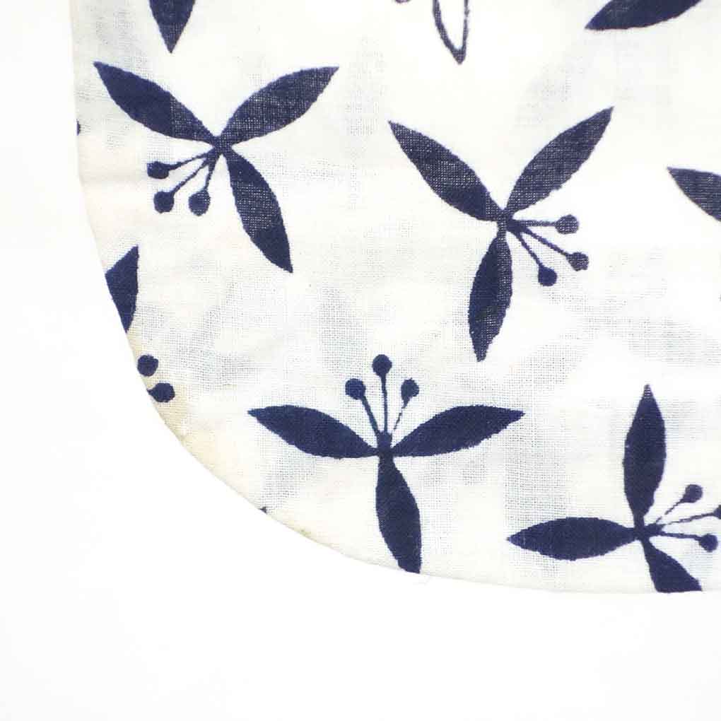 リサイクル 女児着物  女児用 花柄 裄Sサイズ 夏用 木綿 白地 やや難 リサイクル リメイク リユース【ランクB】