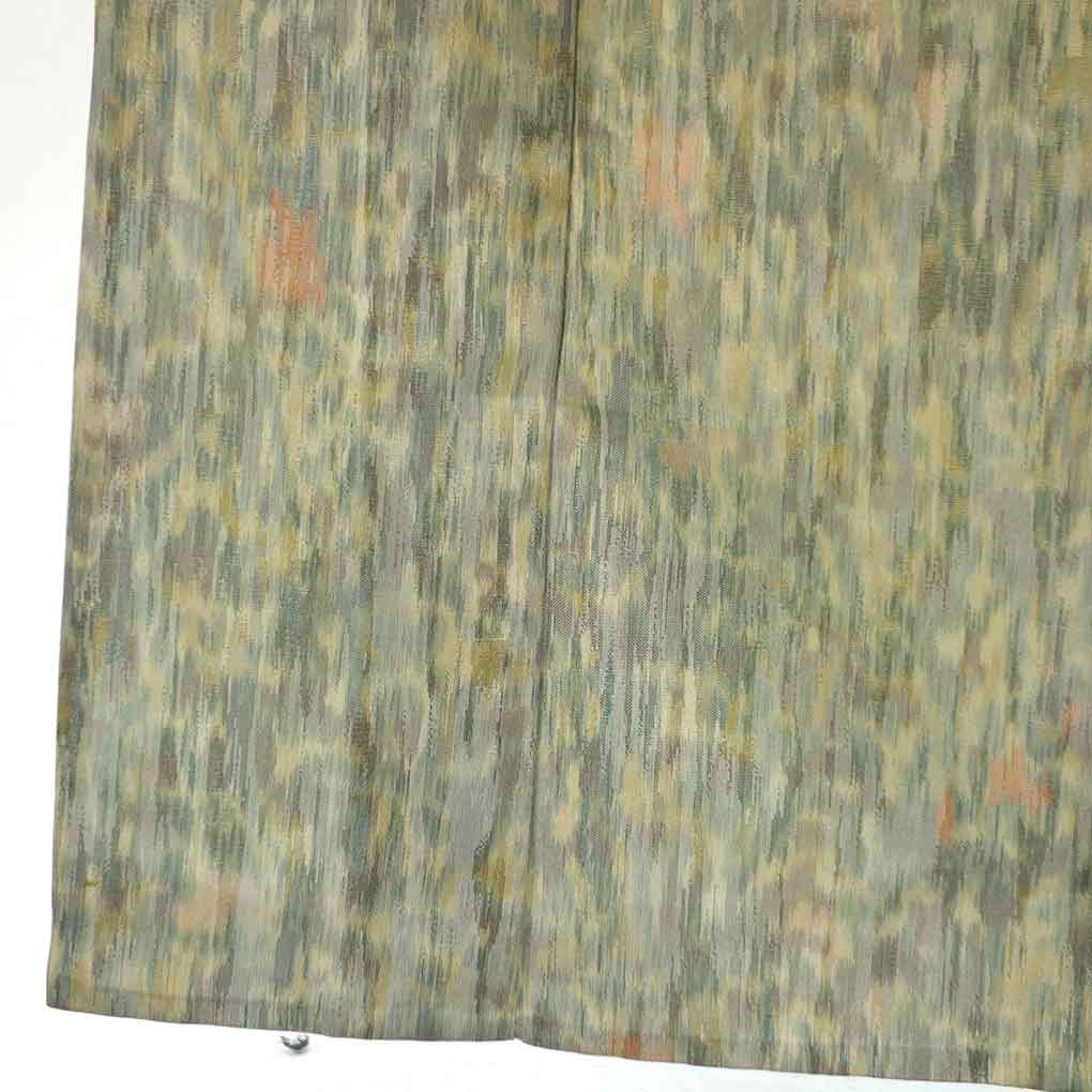 紬 リサイクル着物 身丈155cm 裄62cm 前幅23cm 後幅29cm 袖丈45cm 袖幅32cm レディース 単衣 ぼかし 裄Sサイズ 初夏・初秋用 正絹(シルク)グレー やや難 リメイク リユース【ランクB】