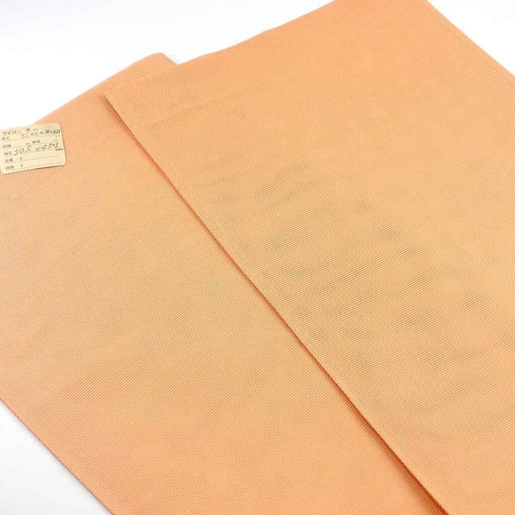 袋帯 リサイクル帯 幅30.5cm 長さ454cm レディース 萩柄 夏用 正絹（シルク）オレンジ やや難 リメイク リユース【ランクB】