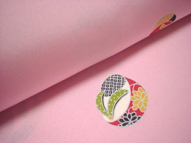 紫織庵】ピンク地にこっぽり柄・大正友禅正絹長襦袢【新品】 | 長襦袢