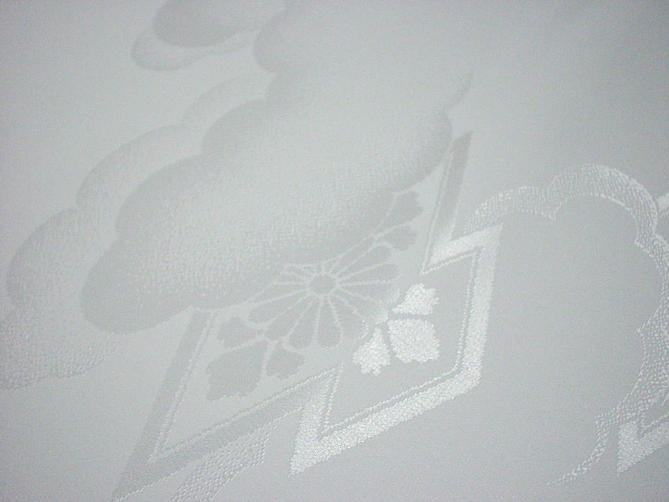 【柄は店長におまかせ】合繊（ポリエステル）白フォーマル用長襦袢・留袖や喪服などに合わせてお使いください。【新品】