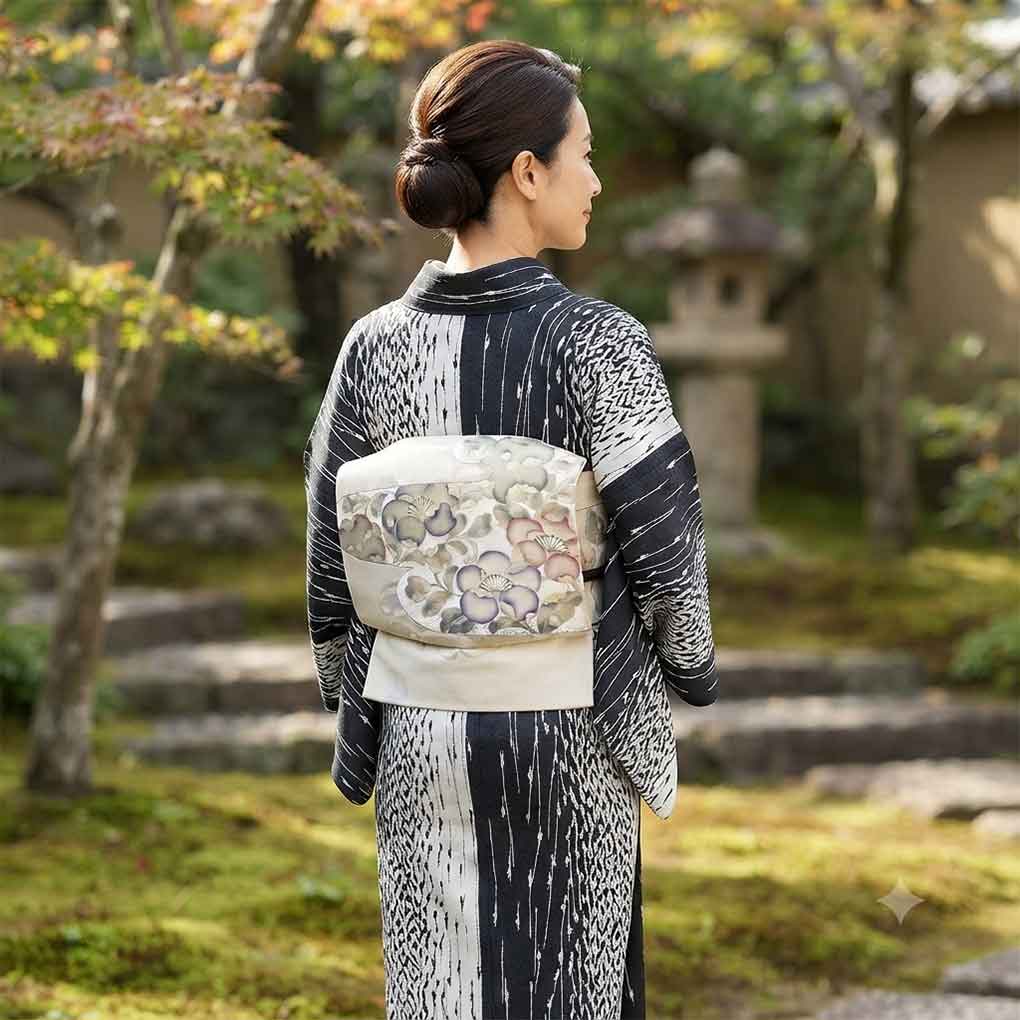 名古屋帯 リサイクル帯 幅30.5cm 長さ364cm レディース 梅柄 秋冬春用 正絹（シルク）ピンク 美品 リメイク リユース【ランクA】