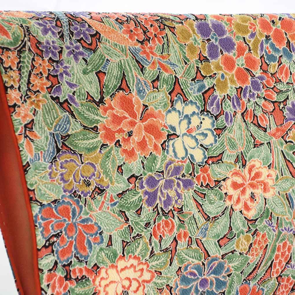 小紋 リサイクル着物 身丈161cm 裄65cm 前幅23.5cm 後幅29.5cm 袖丈49cm レディース 袷 裄Mサイズ 秋冬春用 正絹（シルク）ベージュ地 未使用品