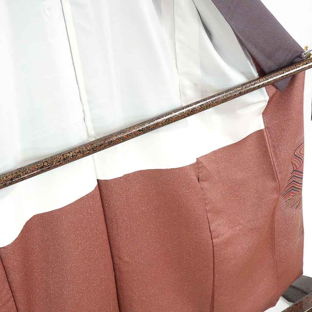 リサイクル 訪問着 紫地 鳥柄 袷 正絹 着物 レディース 秋冬春用 シルク パープル 裄Sサイズ身丈155cm 裄62cm 前幅23cm 後幅29.5cm 袖丈49cm【ランクA】