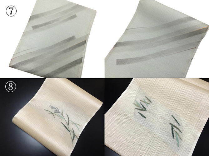 正絹夏物紗フォーマル・カジュアル兼用袋帯（未仕立て品）【新品】