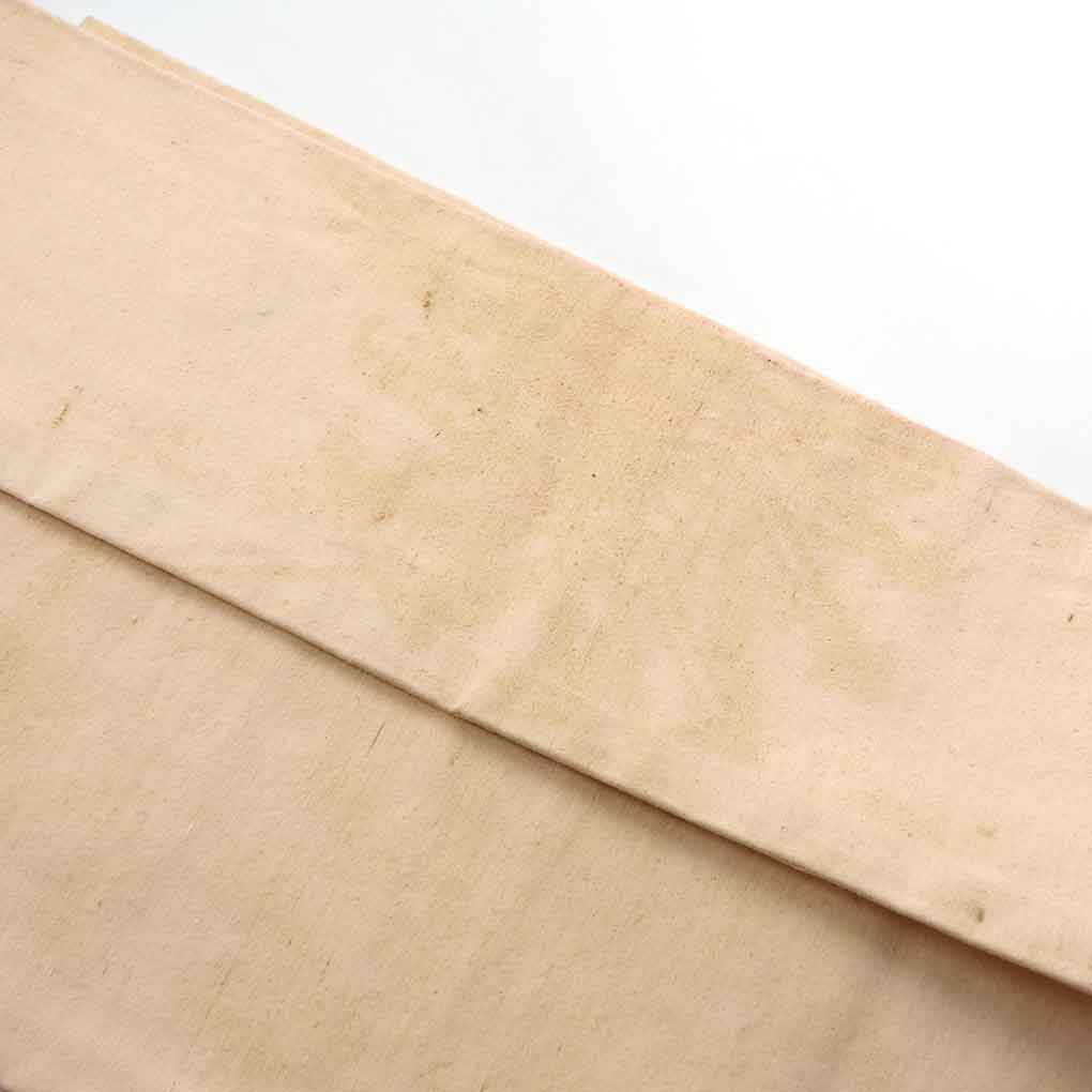 名古屋帯 リサイクル帯 幅29cm 長さ325cm レディース 風景画 秋冬春用 正絹（シルク）ベージュ やや難 リメイク リユース【ランクB】