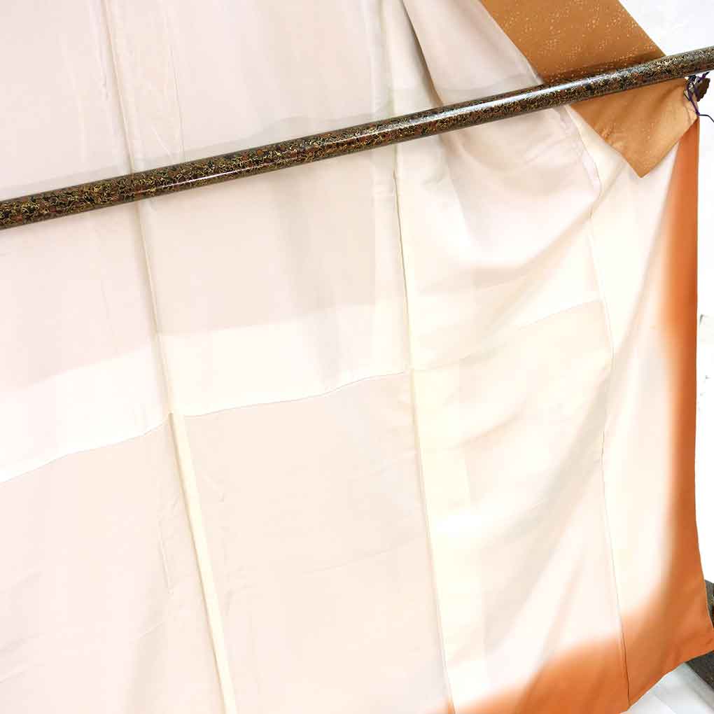 訪問着 リサイクル着物 身丈167cm 裄66cm 前幅25cm 後幅29.5cm 袖丈49cm 袖幅34cm レディース 袷 花柄 裄長 裄M-Lサイズ 秋冬春用 正絹(シルク)ブラウン トールサイズ 美品 リメイク リユース【ランクA】