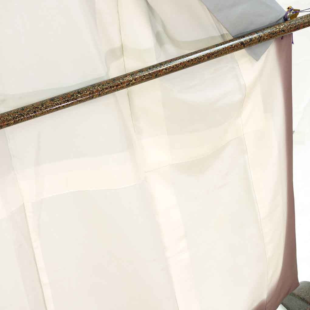 訪問着 リサイクル着物 身丈159cm 裄63cm 前幅24cm 後幅30cm 袖丈48cm 袖幅33cm レディース 袷 松葉 裄Mサイズ 秋冬春用 正絹（シルク）グレー やや難 リメイク リユース【ランクB】