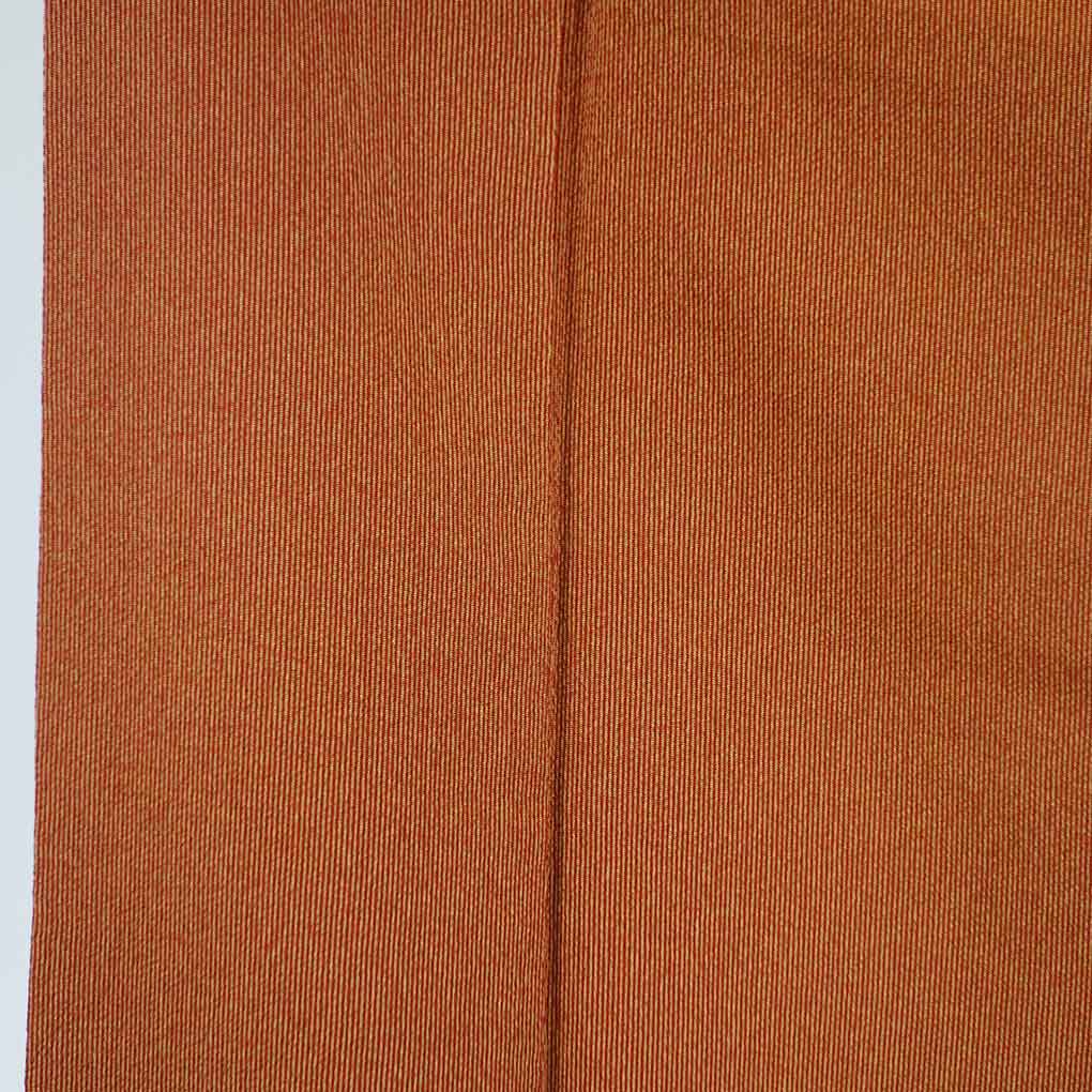 小紋 リサイクル着物 身丈165cm 裄63cm 前幅24.5cm 後幅28.5cm 袖丈49cm 袖幅32cm レディース 袷 万筋 裄Mサイズ 秋冬春用 正絹（シルク）ブラウン トールサイズ 美品 リメイク リユース【ランクA】