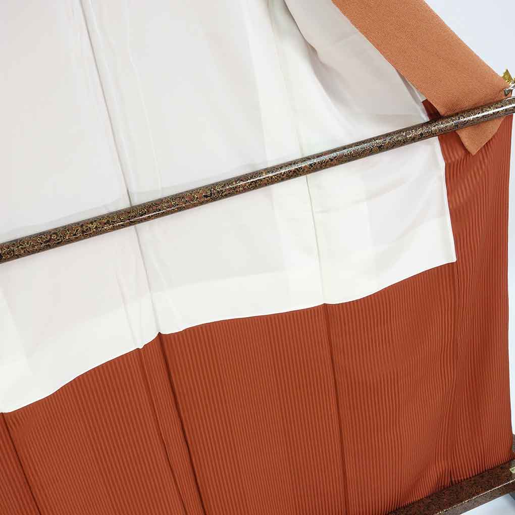 小紋 リサイクル着物 身丈165cm 裄63cm 前幅24.5cm 後幅28.5cm 袖丈49cm 袖幅32cm レディース 袷 万筋 裄Mサイズ 秋冬春用 正絹（シルク）ブラウン トールサイズ 美品 リメイク リユース【ランクA】