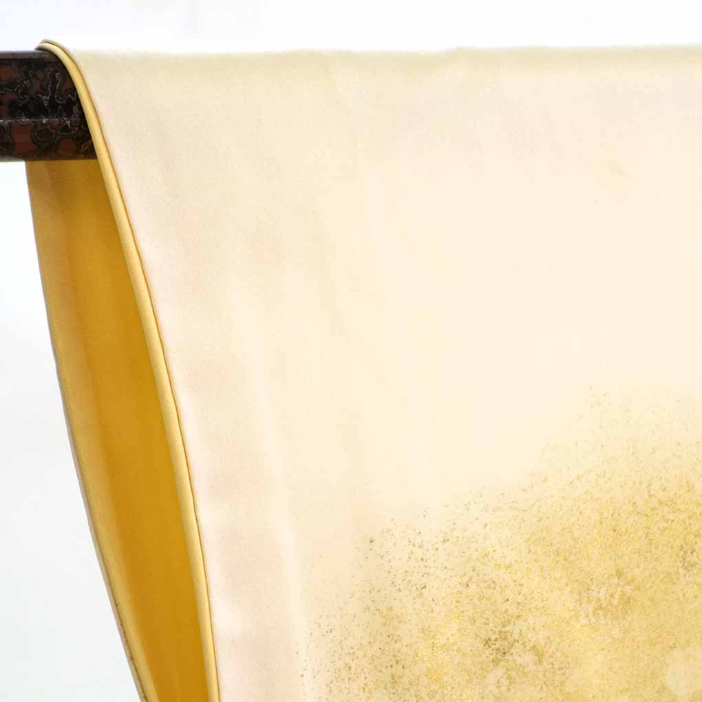 小紋 リサイクル着物 身丈160cm 裄62cm 前幅25cm 後幅29cm 袖丈49cm 袖幅32cm レディース 袷 花柄 裄Sサイズ 秋冬春用 正絹（シルク）ホワイト やや難 リメイク リユース【ランクB】