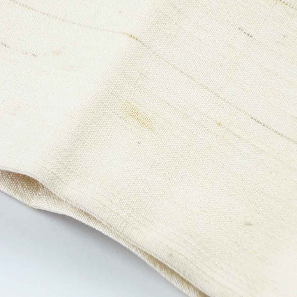 名古屋帯 リサイクル帯 幅30cm 長さ359cm レディース 辻ヶ花 秋冬春用 正絹（シルク）ホワイト やや難 リメイク リユース【ランクB】