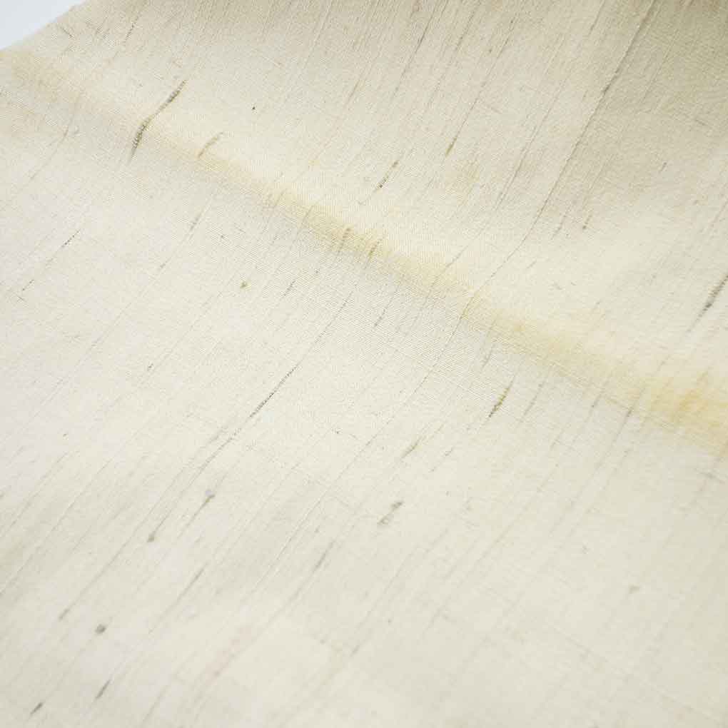 名古屋帯 リサイクル帯 幅30cm 長さ359cm レディース 辻ヶ花 秋冬春用 正絹（シルク）ホワイト やや難 リメイク リユース【ランクB】