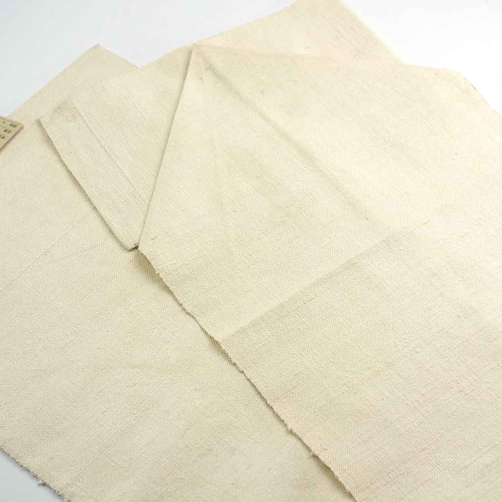 名古屋帯 リサイクル帯 幅31cm 長さ362cm レディース 抽象柄 秋冬春用 正絹（シルク）ホワイト 美品 リメイク リユース【ランクA】