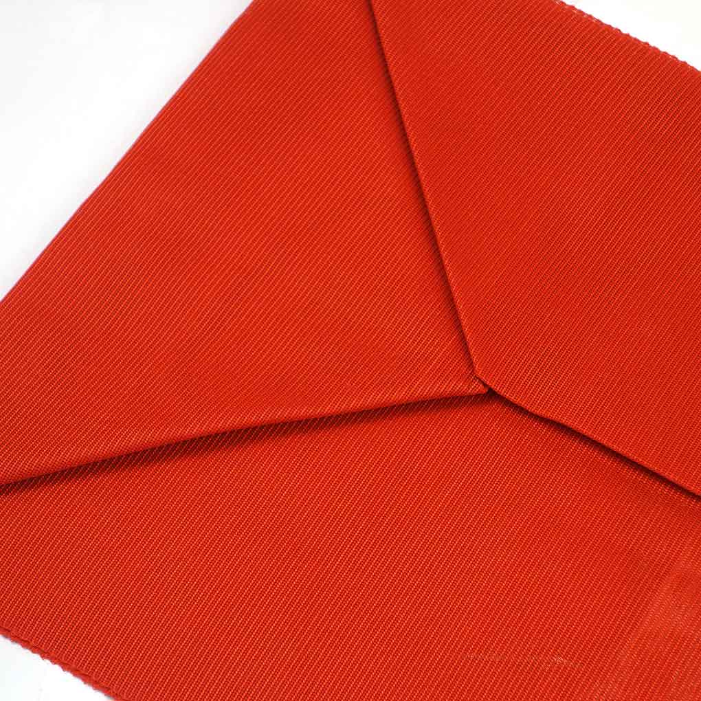 リサイクル帯 名古屋帯 赤地 花柄 夏物 九寸帯 正絹 レディース 夏用 シルク レッド フリーサイズ リユース幅31cm 長さ356cm【ランクA】