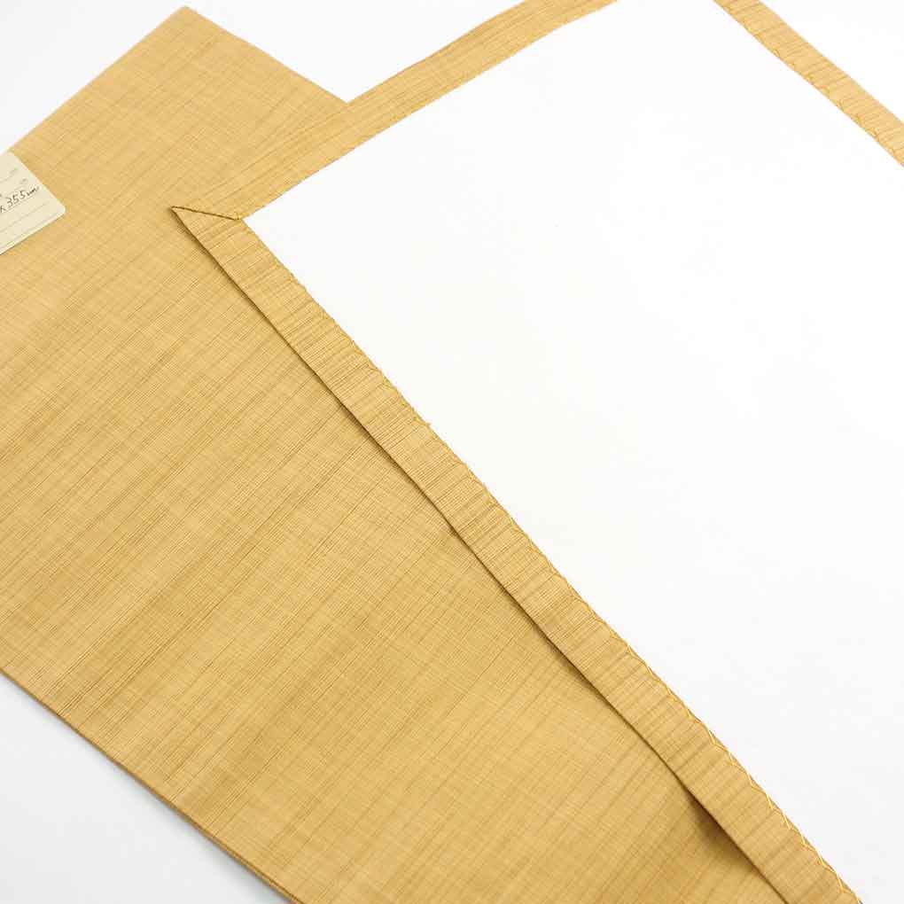 名古屋帯 リサイクル帯 幅30cm 長さ355cm レディース 花柄 秋冬春用 正絹(シルク)イエロー 美品 リメイク リユース【ランクA】