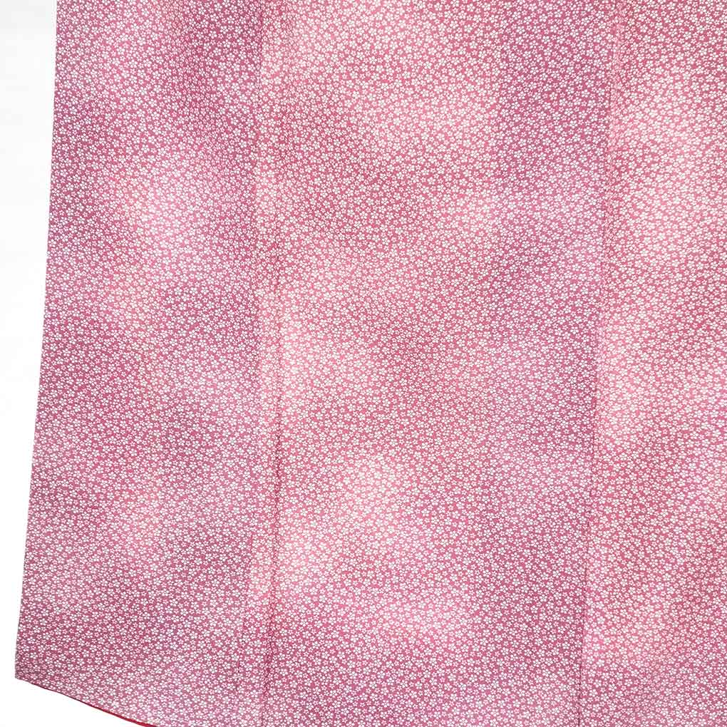 着物 紫 菊 袷 洗える シック 古典柄 小紋 仕立て上がり 単品