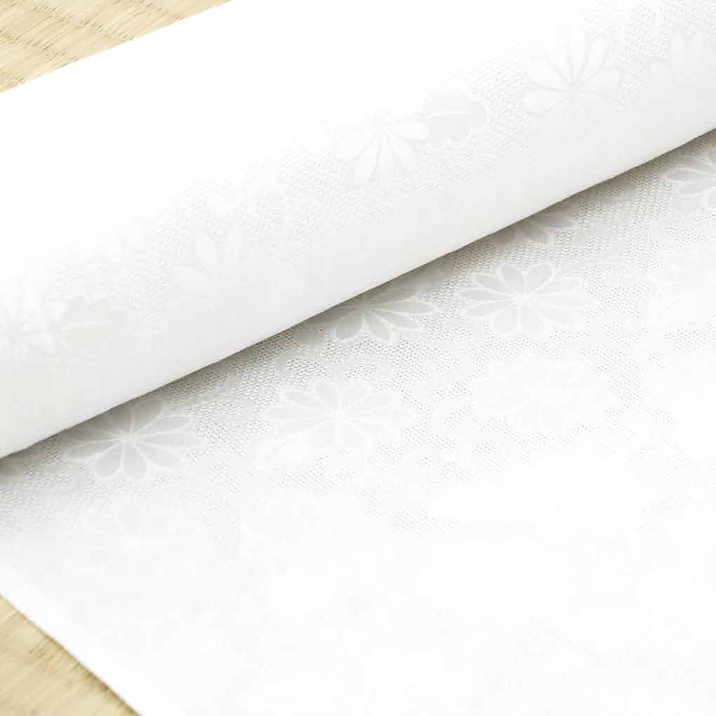 カタログ落ちアウトレット品・家庭で洗える正絹100%夏物紋紗正絹長襦袢「ふるるん」フルオーダーお仕立代込価格【夏物花柄紋紗】【新品】