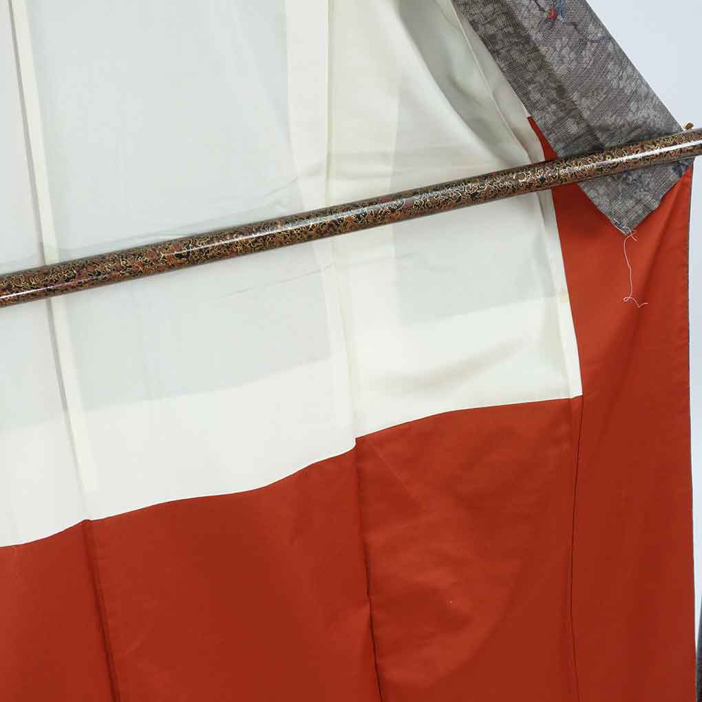 紬 リサイクル着物 身丈162cm 裄65cm 前幅24cm 後幅30cm 袖丈49cm 袖幅33cm レディース 袷 花柄 裄Mサイズ 秋冬春用 正絹（シルク）ブラウン 美品 大島紬 リメイク リユース【ランクA】