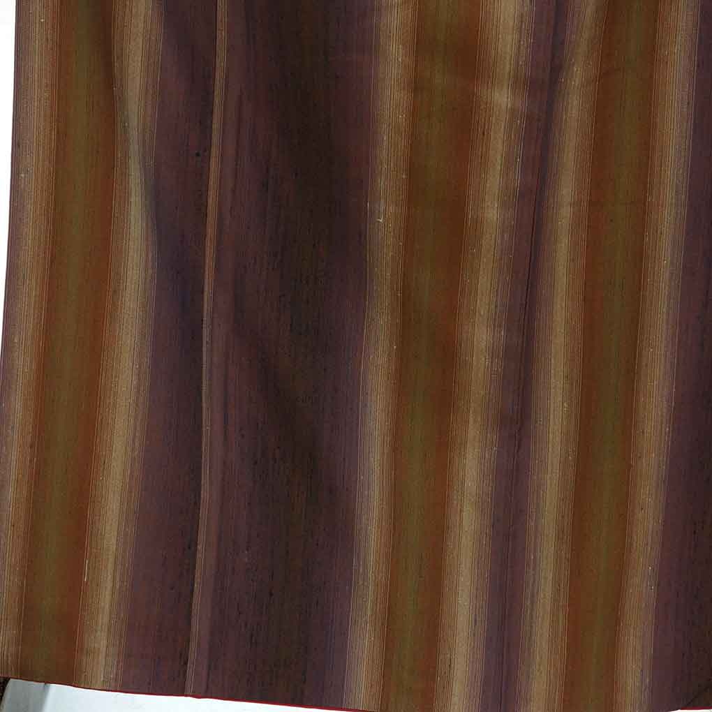 紬 リサイクル着物 身丈165cm 裄67cm 前幅24cm 後幅30cm 袖丈49cm 袖幅34cm レディース 袷 裾ぼかし 裄長 裄Lサイズ 秋冬春用 正絹（シルク）ブラウン トールサイズ 美品 リメイク リユース【ランクA】
