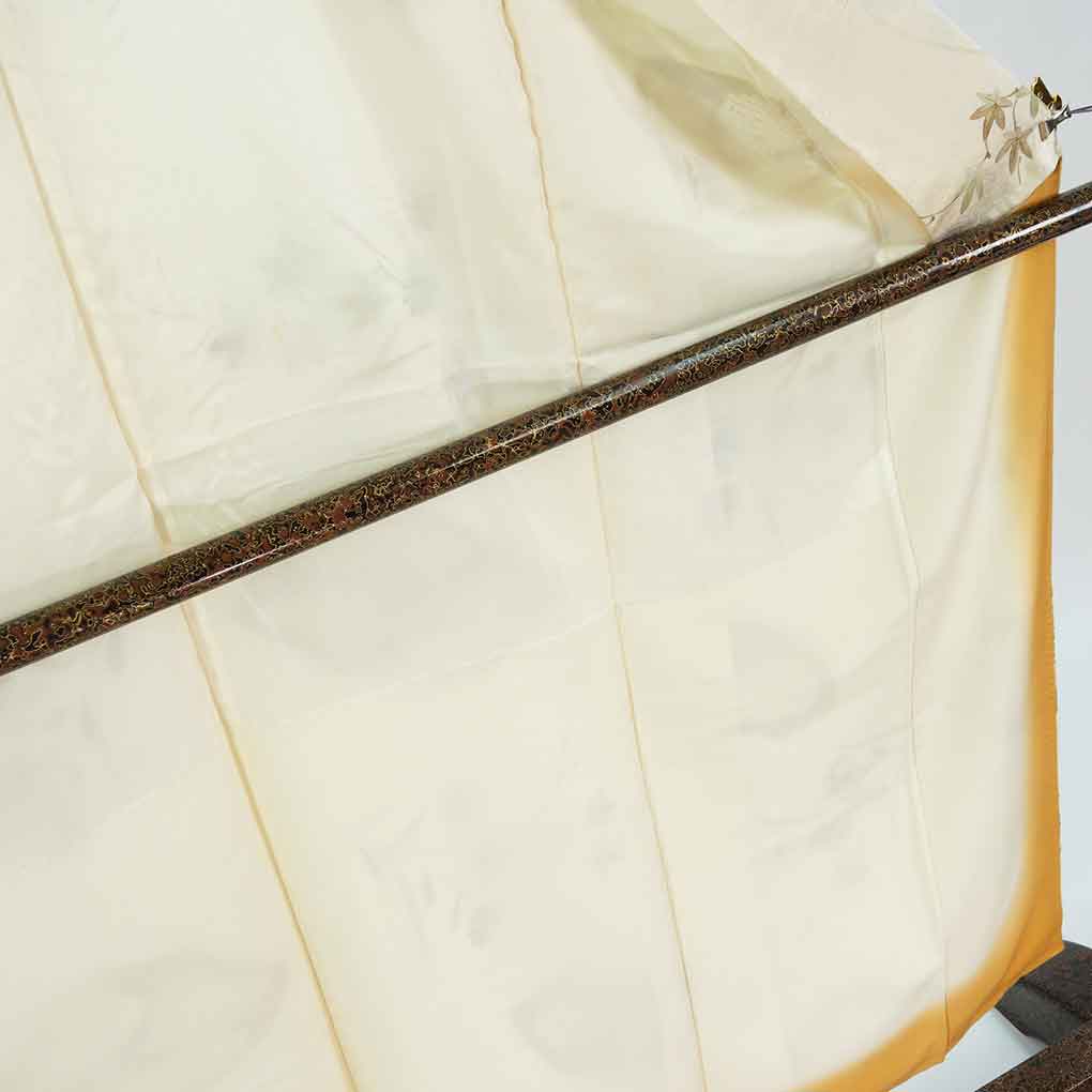 小紋 リサイクル着物 身丈153cm 裄63cm 前幅23cm 後幅28.5cm 袖丈49cm 袖幅32cm レディース 袷 花柄 裄Mサイズ 秋冬春用 正絹（シルク）ホワイト やや難 リメイク リユース【ランクB】