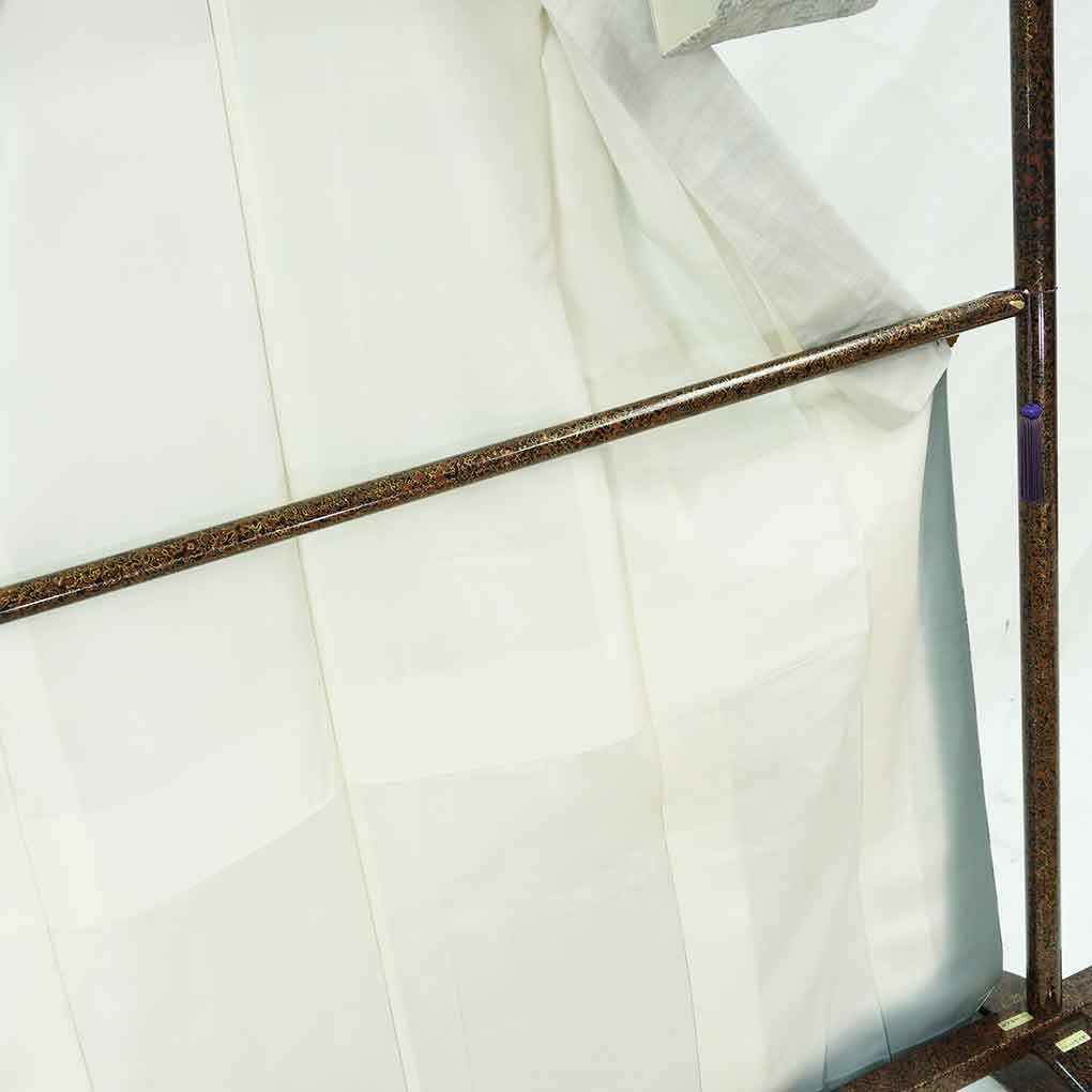 訪問着 リサイクル着物 身丈166cm 裄66cm 前幅23.5cm 後幅29.5cm 袖丈49cm 袖幅34cm レディース 袷 風景画 裄長 裄M-Lサイズ 秋冬春用 正絹（シルク）ブルー トールサイズ 未使用品 リメイク リユース【ランクS】