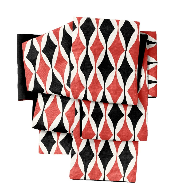 さく研究所　博多織　ハチワレ猫　名古屋帯　ゴフクヤサンドットコム セオα夏着物・浴衣（ハチワレ猫） SAK-SK42901a | さく研究所