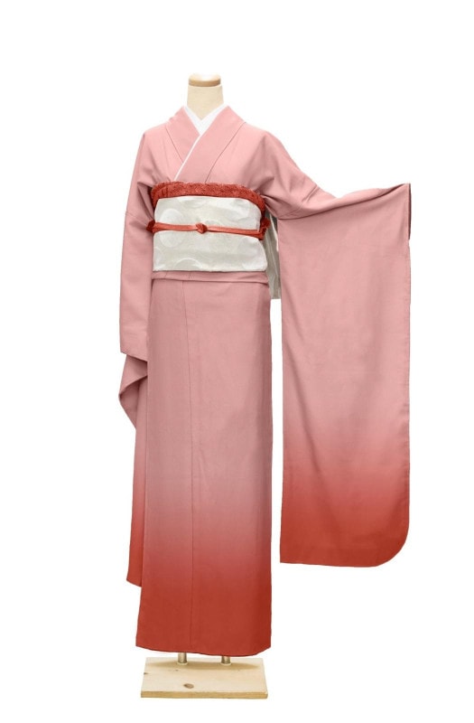 振袖 作家物 作家物 ラメ 薔薇 正絹 広衿 袷 着物 U-5222 正統派古典 白/シルバー 薔薇柄 光沢感 ラメ感 キラキラ 華やか