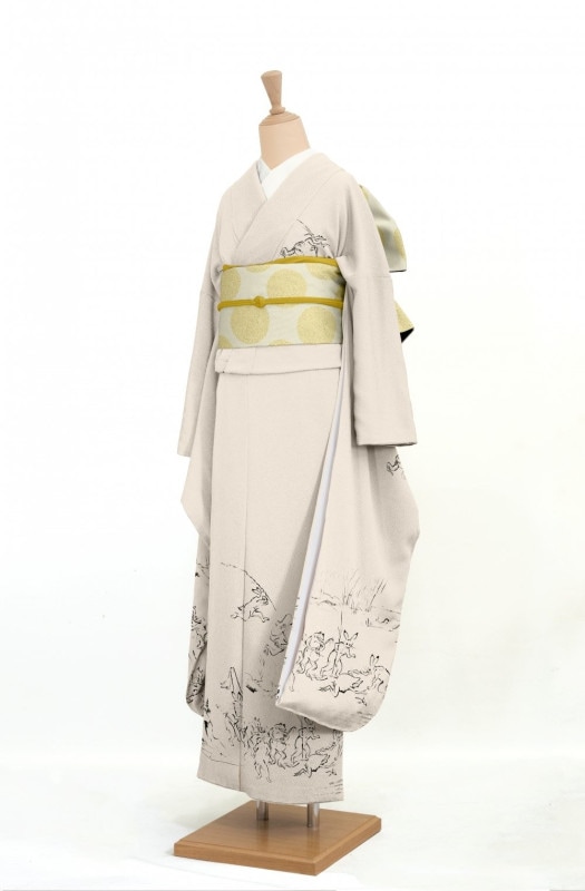 振袖と帯 海老茶色にグレージュ梅 身丈164裄67 袖丈109 亀甲袋帯 無地きもの・振袖 海老茶 | 着物・帯,振袖 | ゴフクヤサン