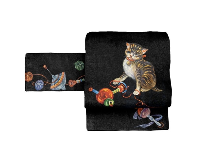 袷着物（ハチワレ猫（こげ茶）） SAK-RMK1007 | さく研究所