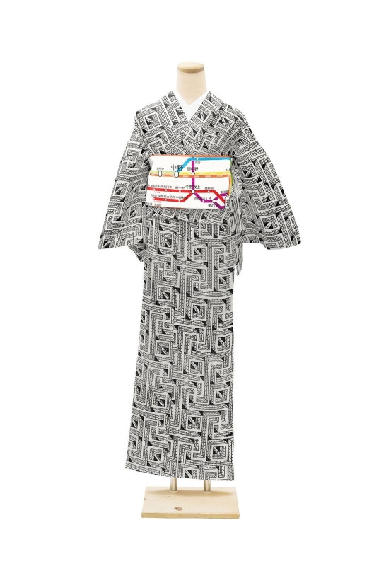 即納品 セオα単衣きもの sAK0191063 | 柄別,動物 | ゴフクヤサン