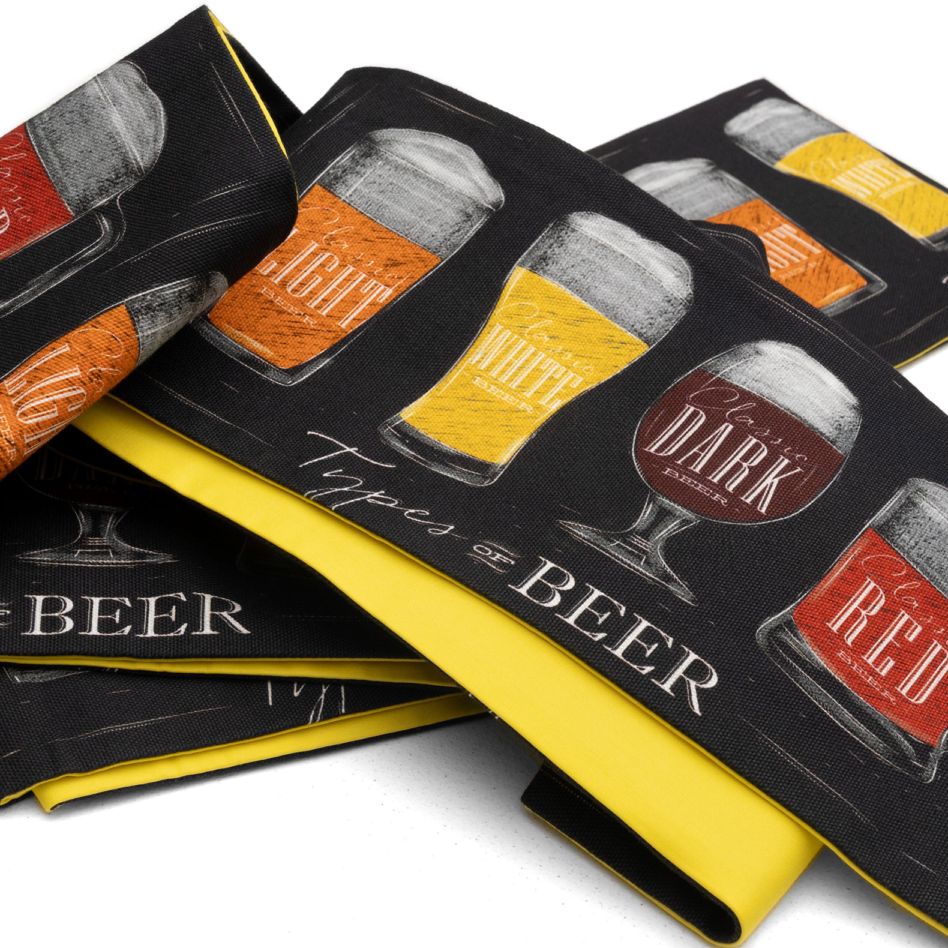 【期間限定セール】半幅帯　ビール柄　BEER 期間限定セール】半幅帯 ビール柄 BEER 期間限定セール】半幅帯