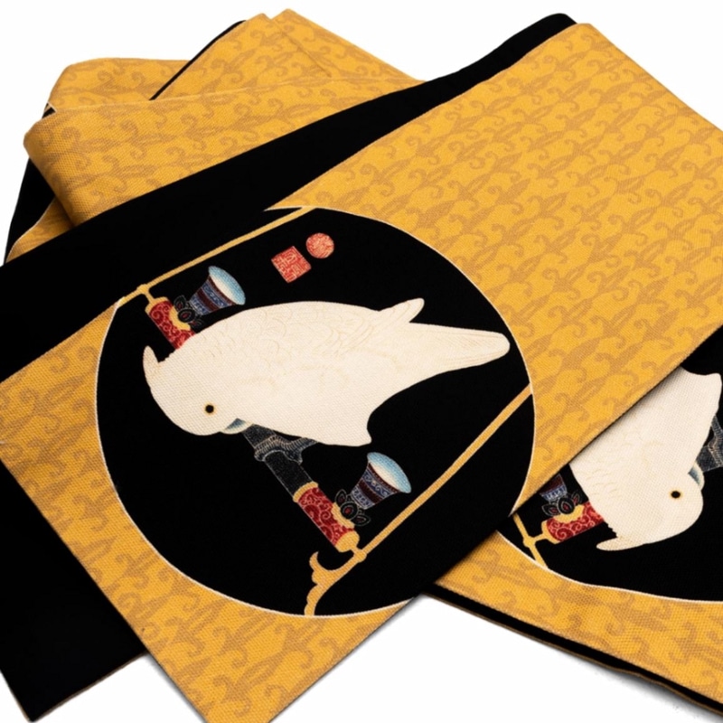 ゴフクヤサンドットコム　居内商店　ピストル柄　半幅帯 ゴフクヤサンドットコム 居内商店 ピストル柄 半幅帯