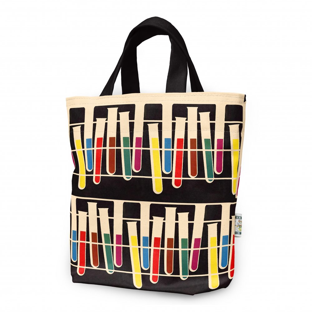 トートバッグ　TB00225　試験管柄　