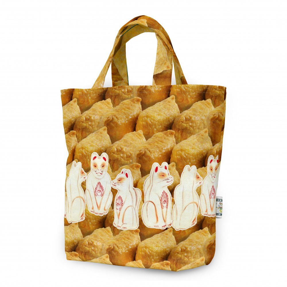 トートバッグ　TB101172　お稲荷さん柄　