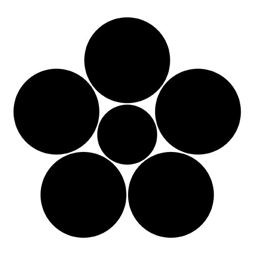 家紋 星梅鉢 | 着物・帯,色無地 ※写真は振袖ですが普通袖もお選