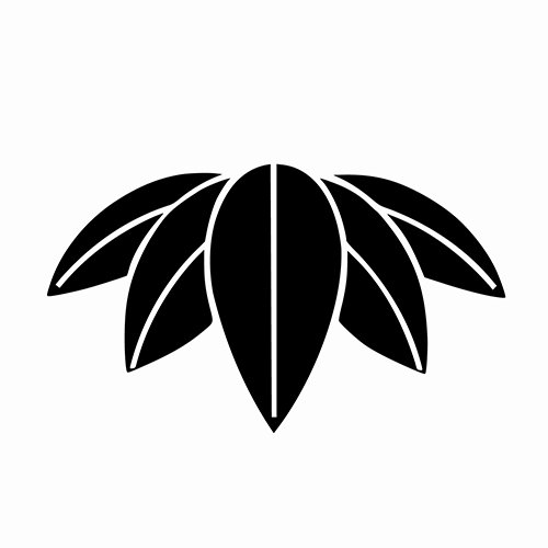 家紋　五枚笹