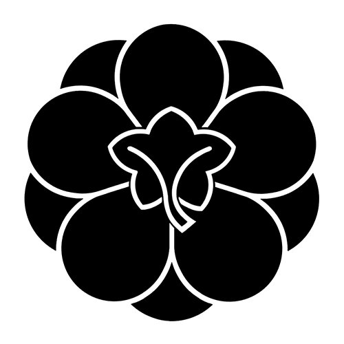 家紋　八重裏梅
