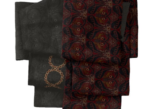 半幅帯（ルビー）　SAK-HNOP210421