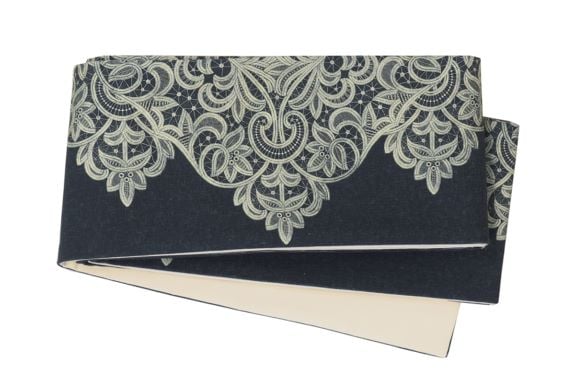 【名古屋帯】未使用品/やさしい縞に咲く牡丹と萩✾刺繍/グレー/八寸/374cm 楽天市場】【中古】 袋帯 リサイクル フォーマル 正絹 加賀友禅