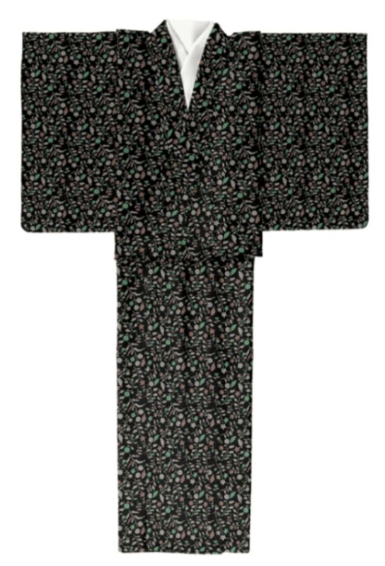 袷着物（ムーンライトフラワー（ライトグレー）） SAK-SMK200929