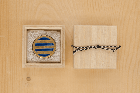 さく研究所オリジナル帯留　 丸三つ引　SAK-OD001b