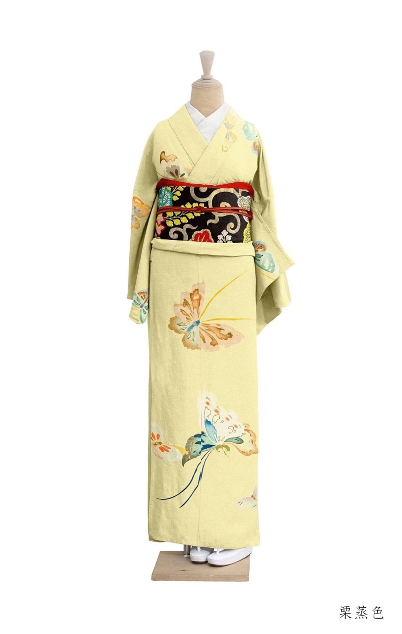 （絵羽）着物　AK041806r06　栗蒸色