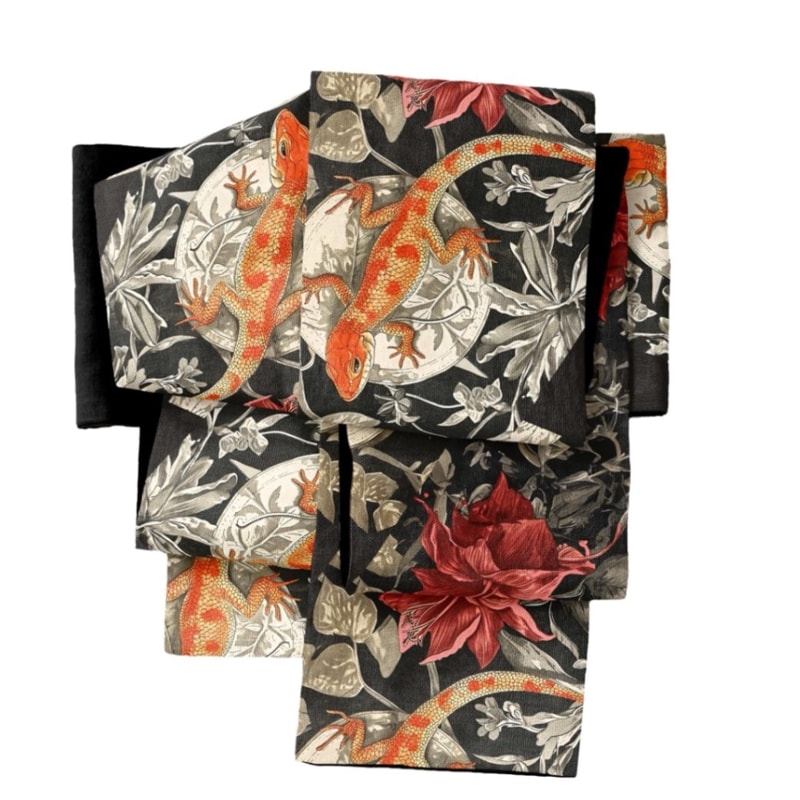 即納品 半幅帯 sFU101015 赤蛇 | ブランド別 | ゴフクヤサン・ドットコム