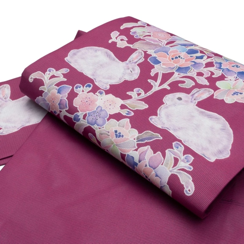 ウール(単衣)着物（葡萄（シロ）） SAK-WKM20181117 | さく研究所