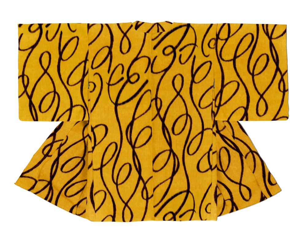 銘仙柄羽織H25062904