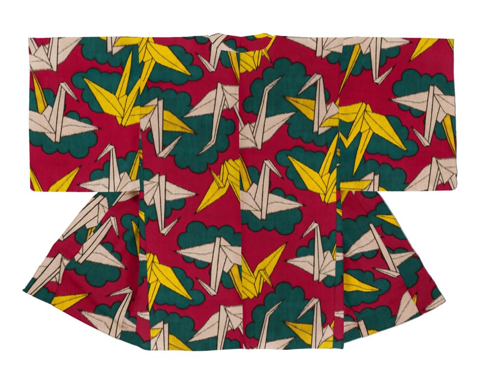 銘仙柄羽織H25062915