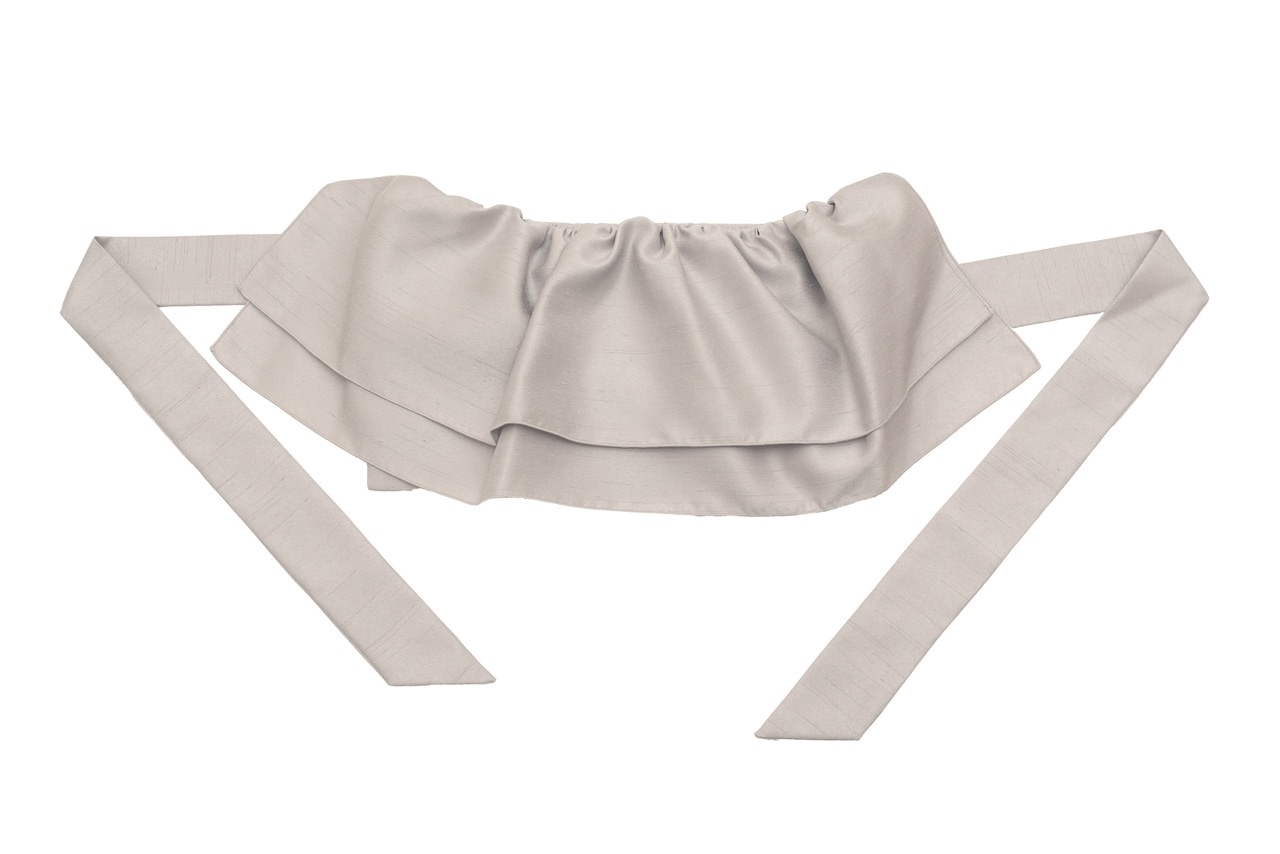 フリル帯ポシェット（シルバー）SAK-FOP250730